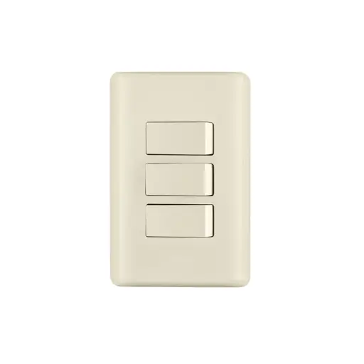 APAGADOR TRIPLE SENCILLO BLANCO VOLTECK