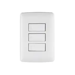 APAGADOR TRIPLE SENCILLO BLANCO ITALIAN VOLTECK