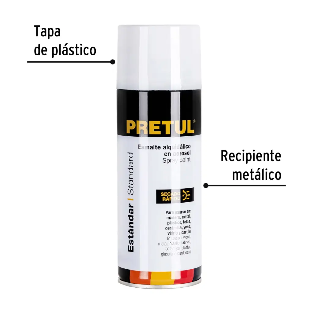 PINTURA SPRAY BLANCO MATE 300 ML PRETUL — vista 2