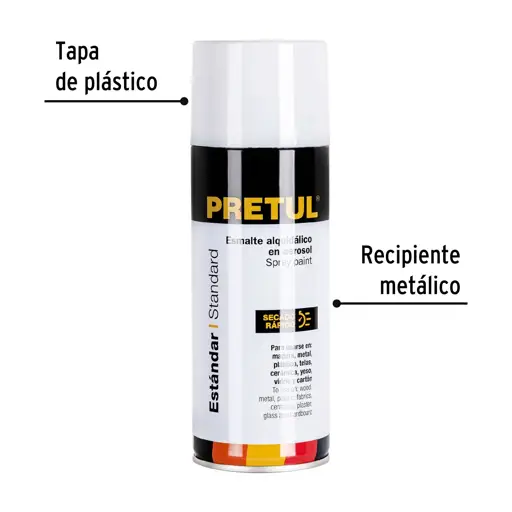 PINTURA SPRAY BLANCO MATE 300 ML PRETUL