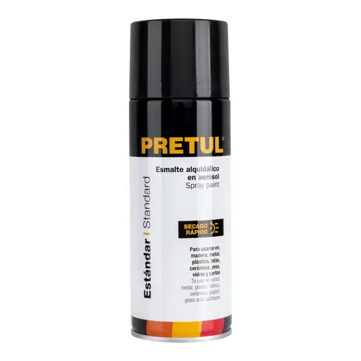 PINTURA SPRAY NEGRO MATE 300 ML PRETUL