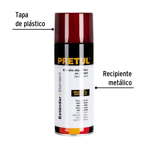 PINTURA SPRAY ROJO 300 ML PRETUL