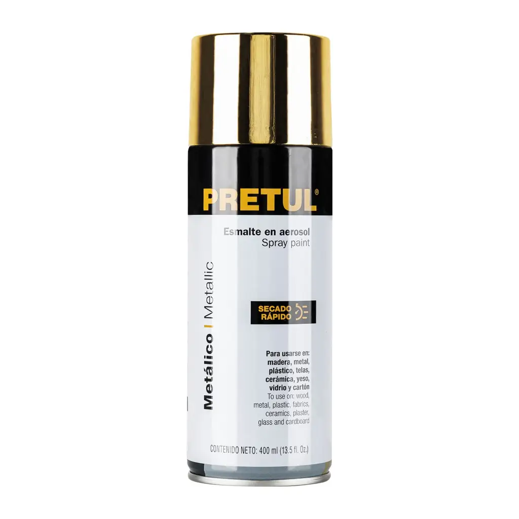 PINTURA SPRAY METALICO ORO 300ML PRETUL