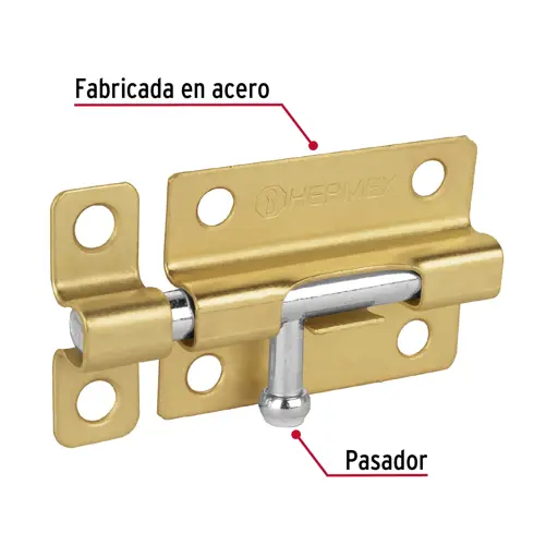 PASADOR LATONADO 3" HERMEX