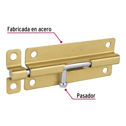 PASADOR LATONADO 5" HERMEX