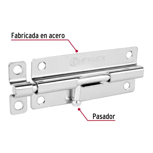 PASADOR CROMADO 5" HERMEX