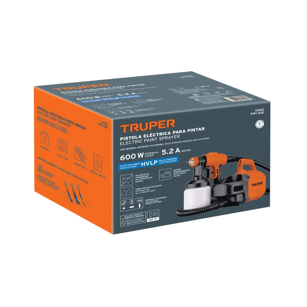 PISTOLA ELECTRICA PARA PINTAR 600W TRUPER — vista 2