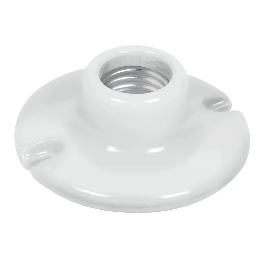 Plafón de porcelana blanca de 3 y medio pulgadas Volteck para techo o pared 1