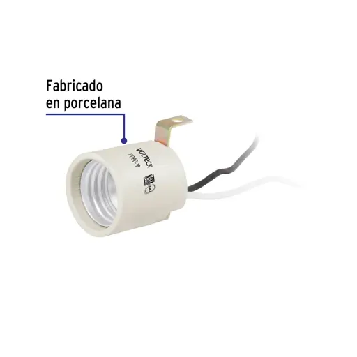 SOCKET PARA LAMPARA TIPO ESCUADRA VOLTECK