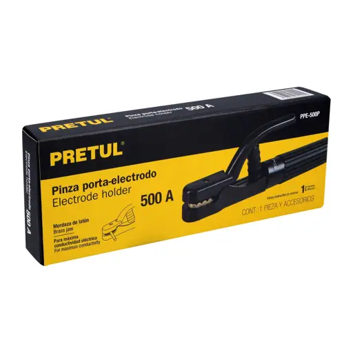 PORTA ELECTRODO DE 500 AMPERIOS PRETUL