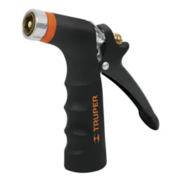 PISTOLA PARA MANGUERA METALICA RECUBIERTA TRUPER 2 FUNCIONES