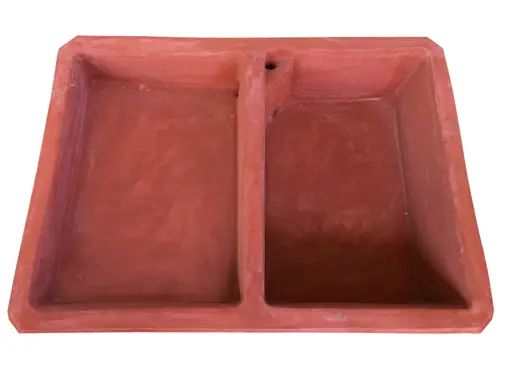 PILA CONCRETO DOBLE 90X66CM ROJO