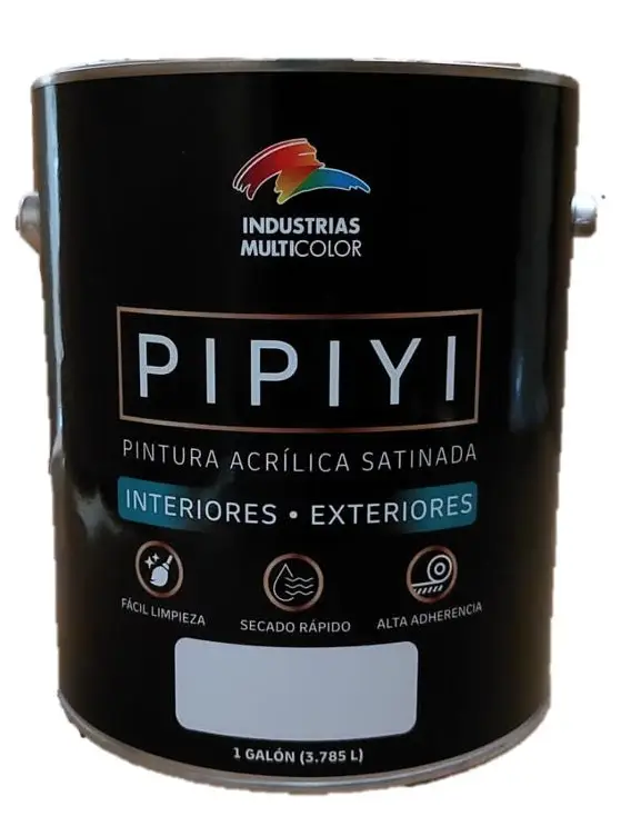 PIPIYI PINTURA ACRILICA SATINADA INDUSTRIAS MULTICOLOR