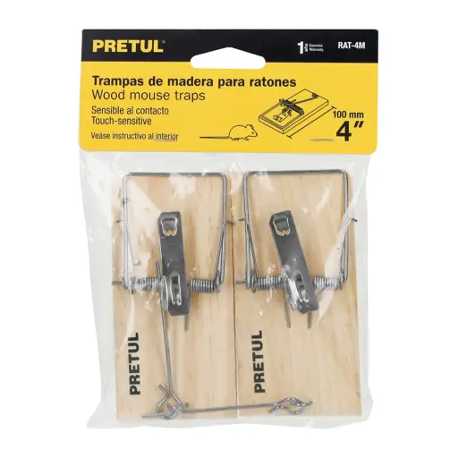 RATONERA DE MADERA 4" PRETUL