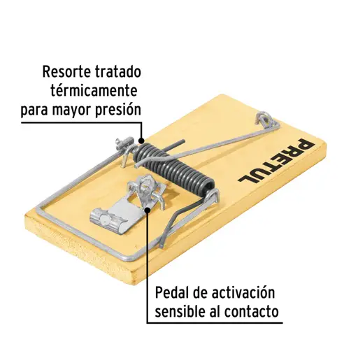 RATONERA DE MADERA 4" PRETUL