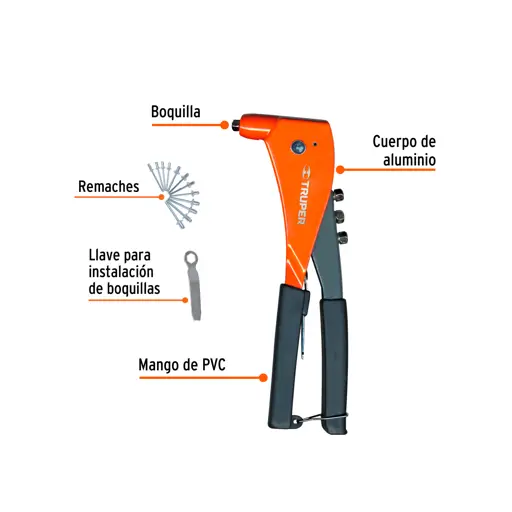 REMACHADORA 10" PROFESIONAL CON REMACHES TRUPER