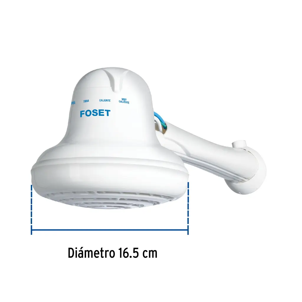 TERMODUCHA ELECTRICA 4T BLANCA 110V FOSET — vista 4