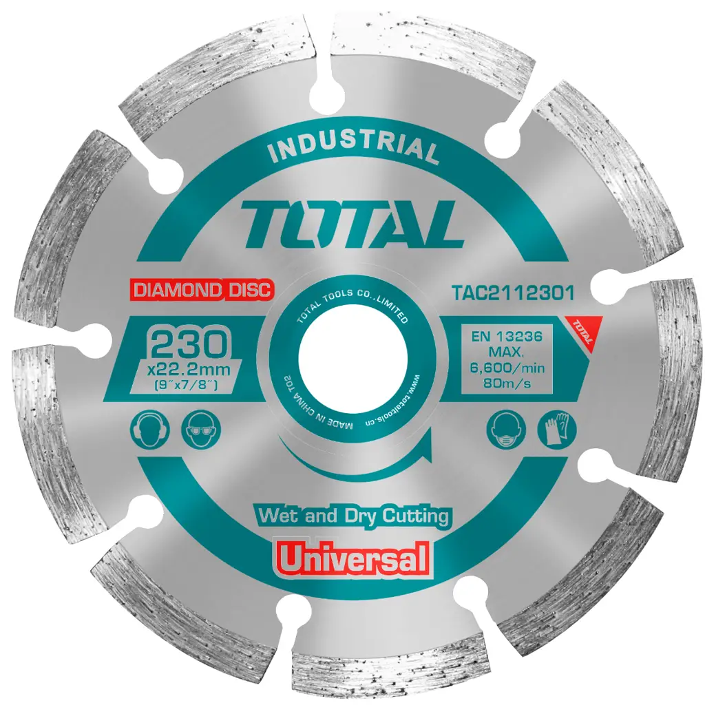 DISCO DIAMANTE SEGMENTADO 9" TOTAL
