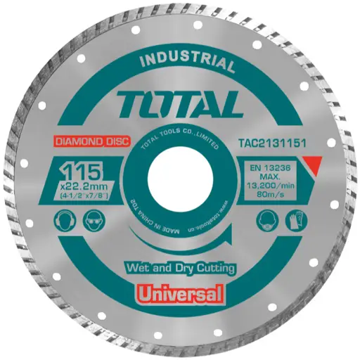 DISCO DIAMANTE TURBO 4 1/2" TOTAL