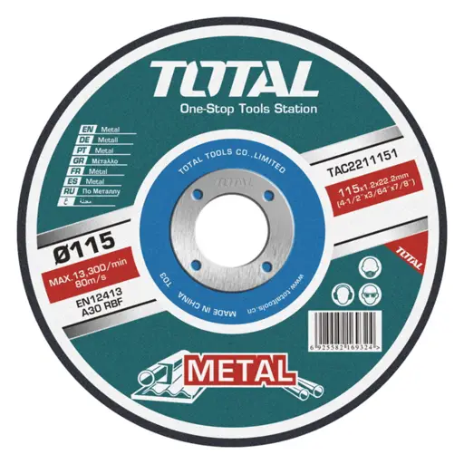 DISCO CORTAR METAL 41/2X1.2X22.2MM TOTAL