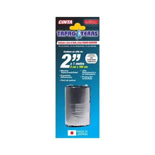CINTA TAPAGOTERAS 2" X 1 M SILIONTEC