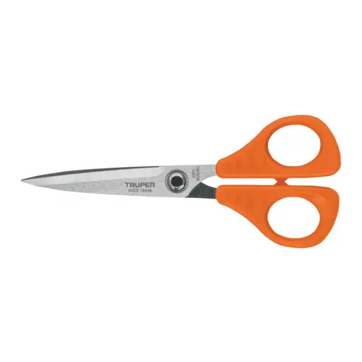 TIJERA OFICINA ACERO INOXIDABLE 6 1/2" REFORZADA TRUPER