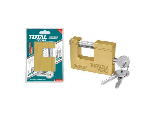 CANDADO DE BRONCE SEGURIDAD 80MM INDUSTRIAL TOTAL