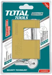 CANDADO DE BRONCE SEGURIDAD 80MM INDUSTRIAL TOTAL