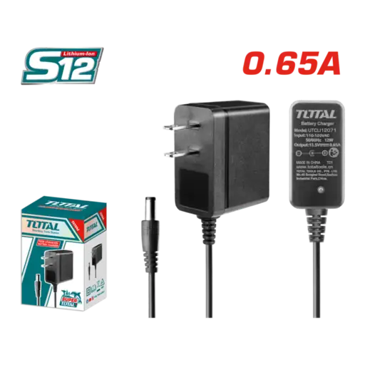 CARGADOR BATERIA LITIO 12V 0.65A TOTAL