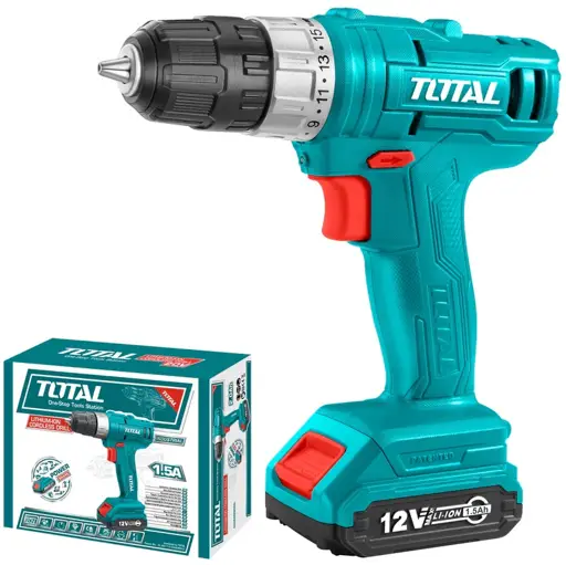 TALADRO BATERIA 12V 3/8 LITIO 600RPM TOTAL