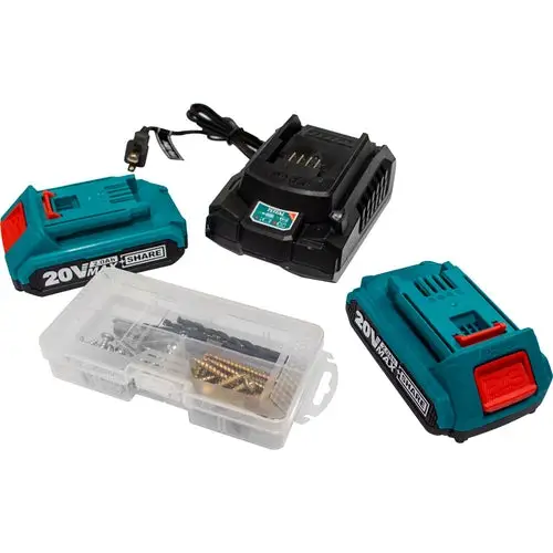 TALADRO BATERIA 20V 1/2 PERCUTOR CON ESTUCHE TOTAL