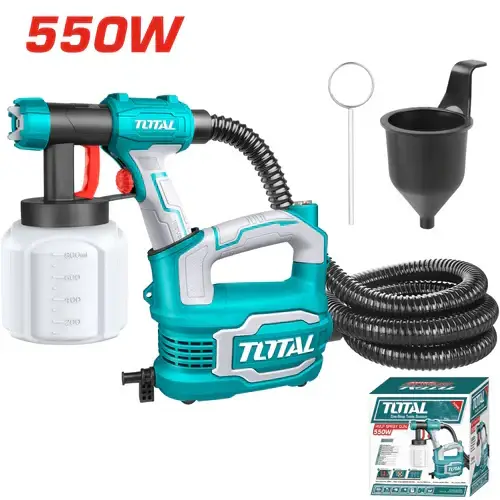 PISTOLA CON COMPRESOR HVLP 550W TOTAL