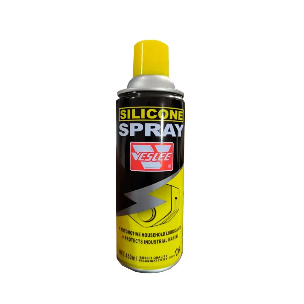 Lata de lubricante con silicón en aerosol Veslee de 450 mililitros para protección de hules y metales 1