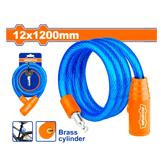 CANDADO PARA BICICLETA 1.20MT WADFOW
