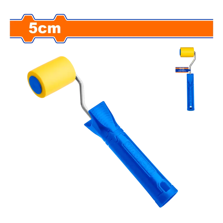 Mini rodillo de pintura con felpa de 5cm de la marca Wadfow, ideal para detalles y espacios pequeños. 1