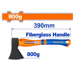 HACHA MEDIA MANGO FIBRA DE VIDRIO 800GR WADFOW