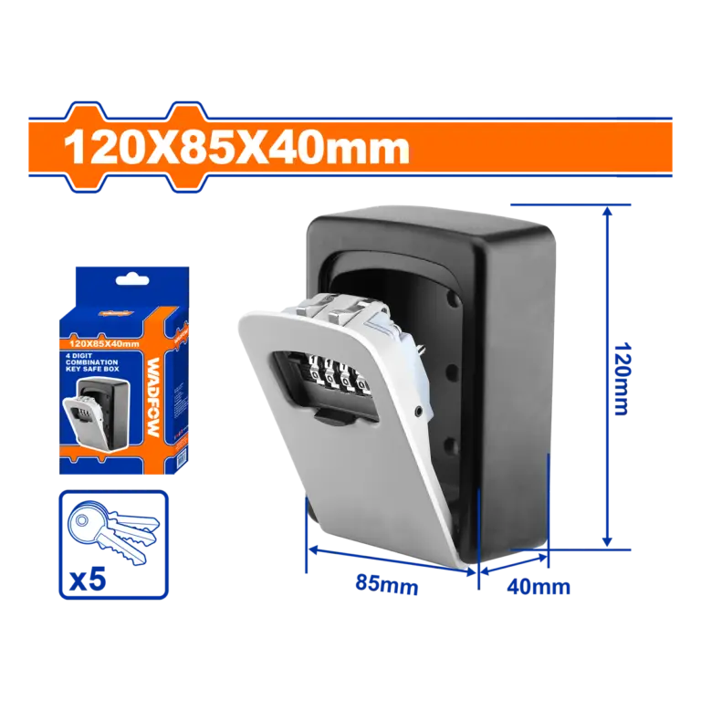 Caja de seguridad de combinación para llaves Wadfow WKFB1119 para montaje en pared. 1
