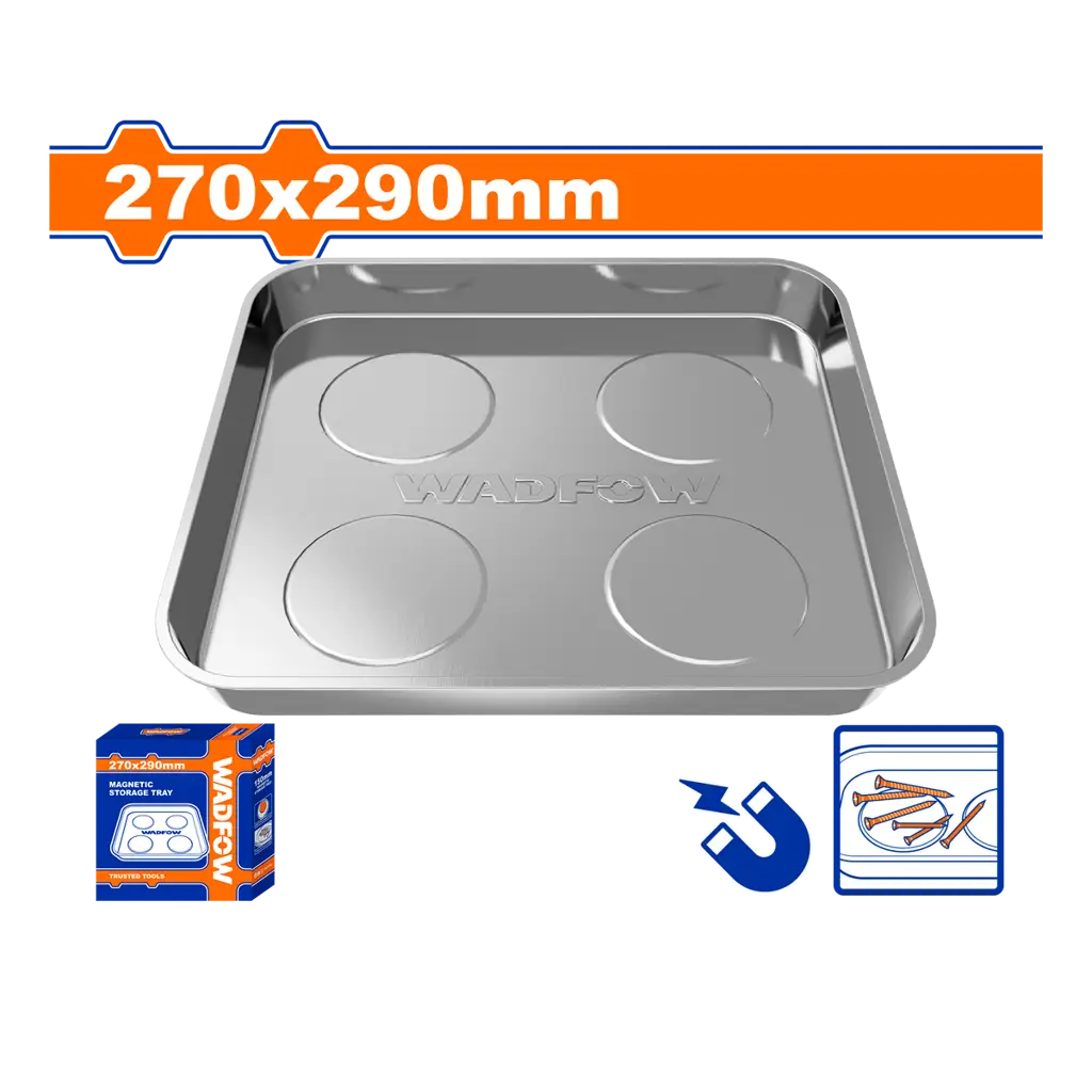 BANDEJA MAGNETICA CUADRADA 27CM WADFOW