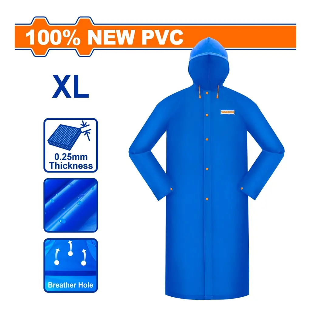 CAPA IMPERMEABLE CON GORRO XL WADFOW