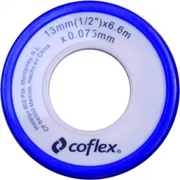 Cinta Teflón 1/2" x 6.6mt Coflex