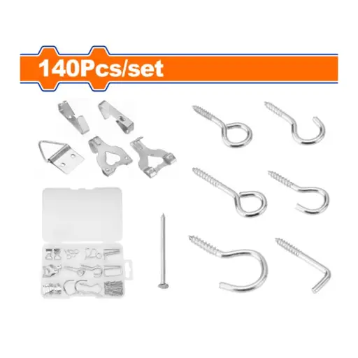 SET TORNILLOS OJO/CORCHETE  140 PIEZAS WADFOW