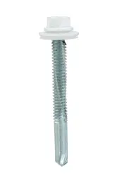 1/4X2 1/2 TORNILLO PARA TECHO PUNTA BROCA BLANCO (PAQUETE 100)