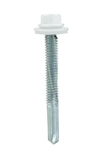 1/4X2 1/2 TORNILLO PARA TECHO PUNTA BROCA BLANCO (PAQUETE 100)