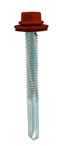 1/4X2 1/2 TORNILLO PARA TECHO PUNTA BROCA ROJO (PAQUETE 100)