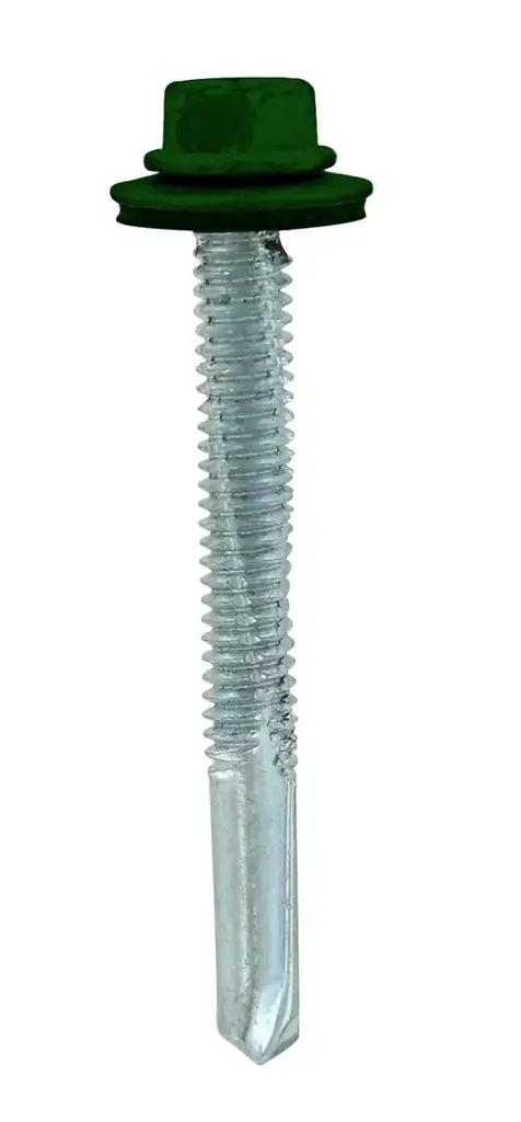 1/4X2 TORNILLO PARA TECHO PUNTA BROCA VERDE (PAQUETE 100)