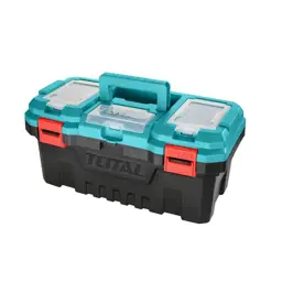 CAJA DE HERRAMIENTAS 20" CON ABRAZADERAS DE PLÁSTICO TOTAL