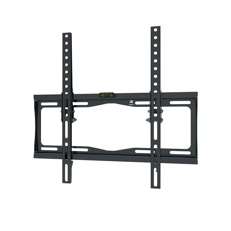 Soporte de pared inclinable marca Xtech sosteniendo una pantalla de televisión de forma segura 1