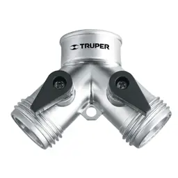 CONECTOR "Y" 3/4" METALICO PARA MANGUERA TRUPER