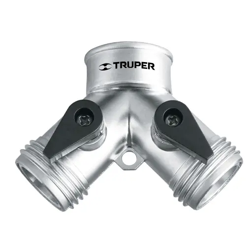 CONECTOR "Y" 3/4" METALICO PARA MANGUERA TRUPER