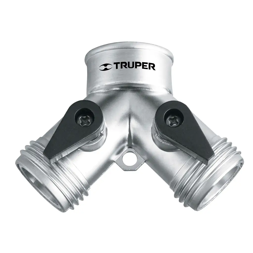 CONECTOR "Y" 3/4" METALICO PARA MANGUERA TRUPER
